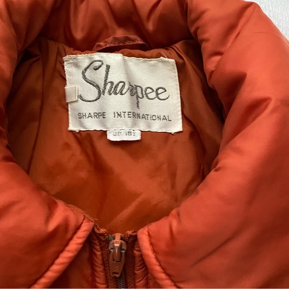Vintage Sharpee Sharpe Int. Peter Pan Collar Burnt Orange Jacket - Picture 3 of 13